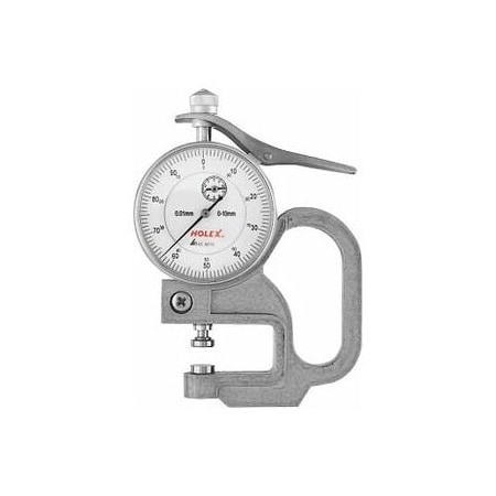 Holex Dial Thickness Gage, Measuring Range: 0-10 mm 438210 0-10